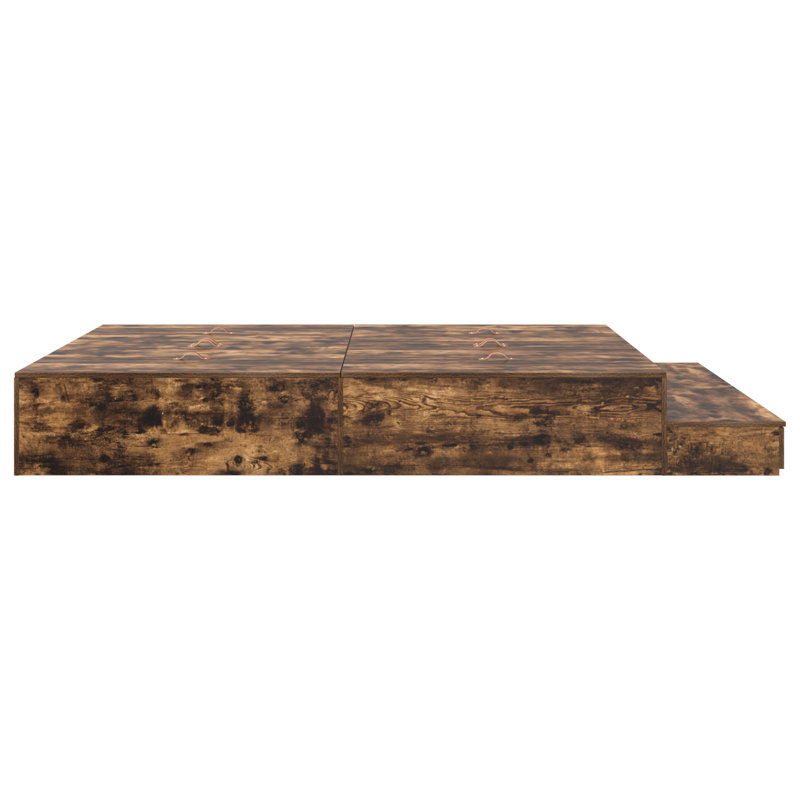 Bed Frame, Smoked Oak