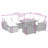  Garden Sofa Set Black