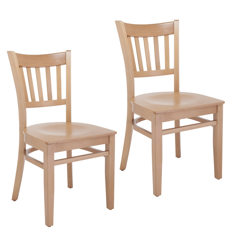 Stahr 18'' H Beech Solid Wood Side Chair, Natural