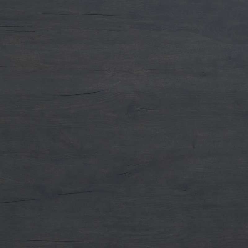 MARCON Solid Oak Dining Table, Dark Espresso Reclaimed French Oak
