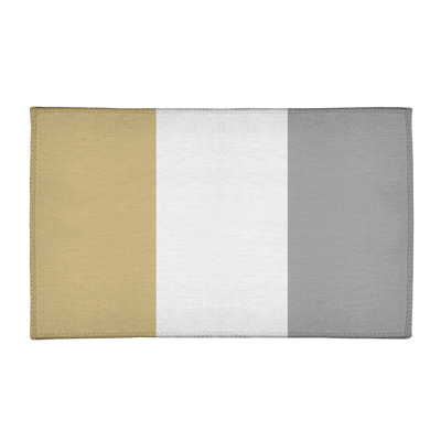 Tapis doré/gris