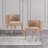 Maya Modern Tufted Velvet Upholstered Elm Wood Dining Side Chair in Nude-91028779