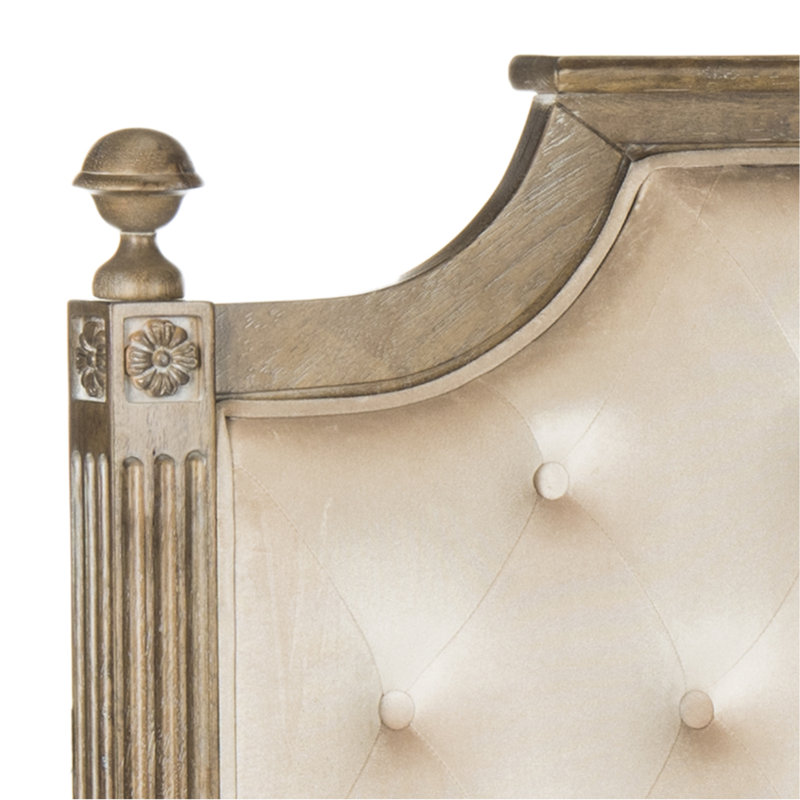 Fleur Upholstered Headboard, Gray, Full / Double