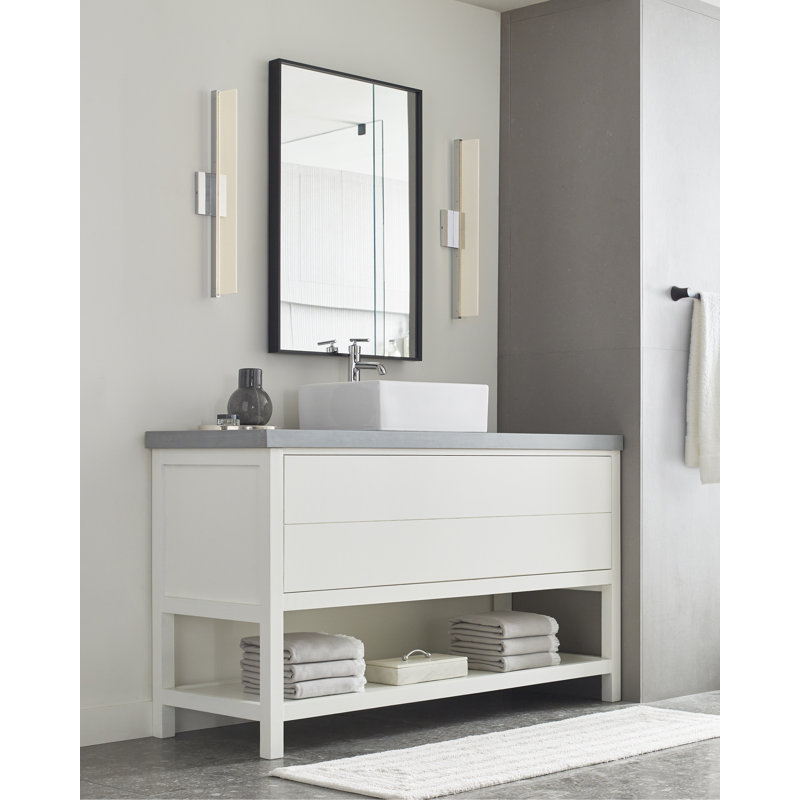 Span 1 - Light LED Bath Bar, Chrome direct/indirect 277V, 3000K, 24"
