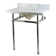 Templeton Ceramic 30" Console Bathroom Sink with Overflow
