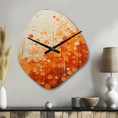 Thawng Tangerine Tango IV - Horloge murale en forme de paysage, horloge murale