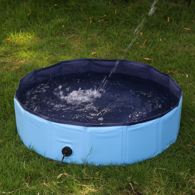 12'' H x 62'' W x 1'' D Plastic Foldable Dog Pool