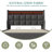 Hydraulic Lift Up Storage Upholstered Platform Bed With Charging And Led Light-1124457408-1124457411