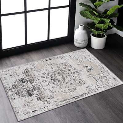 Tapis crème / beige 2X3 Medallion