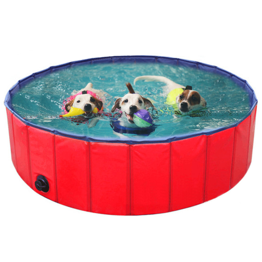 Rosemont Foldable Pet Pool Swimming Bathing Tub