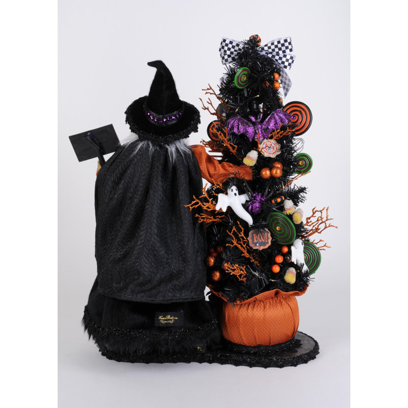 Lighted Tricks or Treats Kitchen Witch