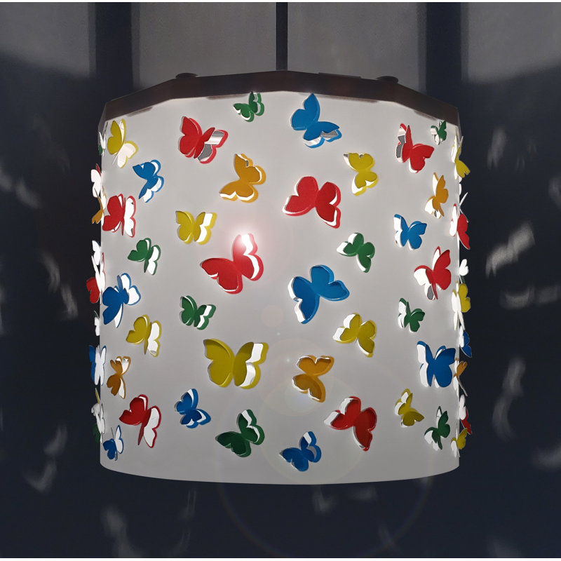 25cm H Plastic Drum Lamp Shade ( Spider )
