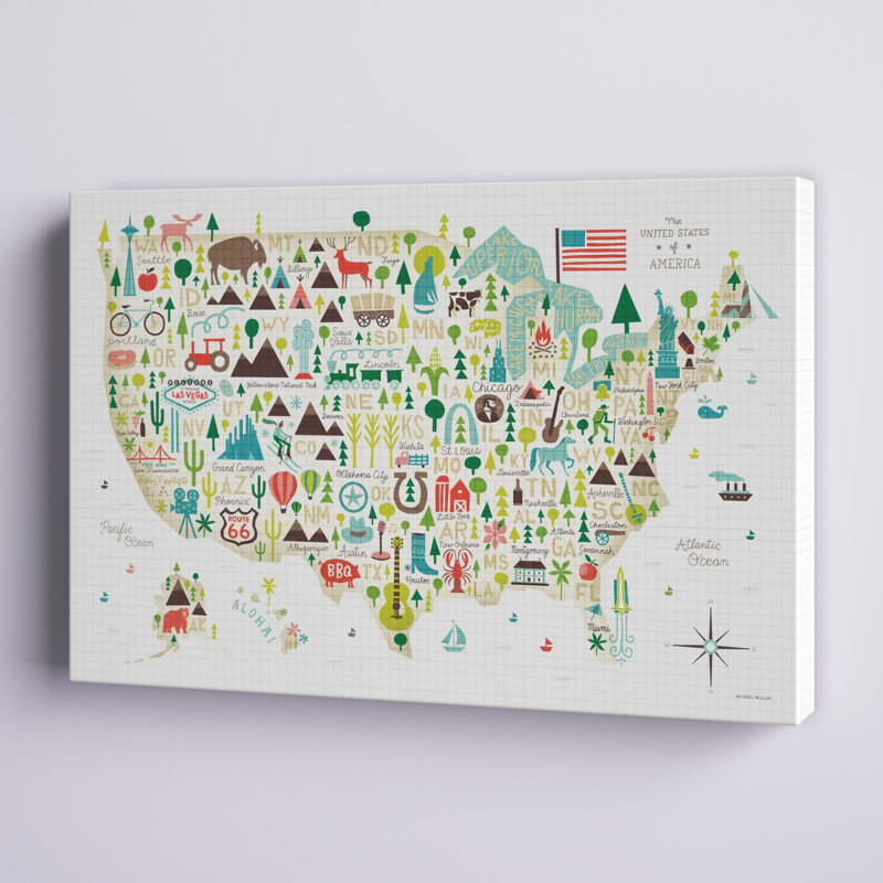 États-Unis illustrés, H 8 po x l 12 po x P 1,25 po