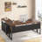 Lympsham 2 - Piece Home Office Executive Desk and Lateral File Cabinet-201112830-143053122