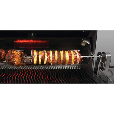Grill Accessories Napoleon 69331 Commercial Grade Rotisserie Kit With Motor For Extra Large Grills
