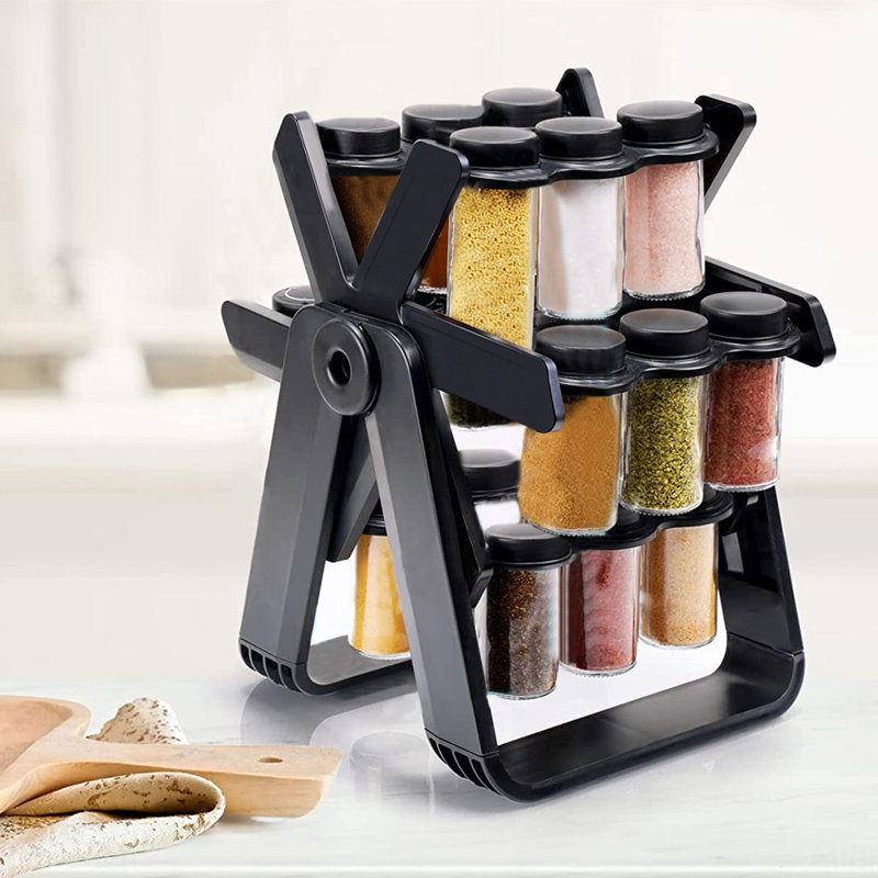 Ferrell Freestanding Spice Jar & Rack Set