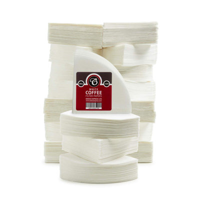 2000 Size V01 White Coffee Filter Paper Cones – V Shaped, Compatible With Hario Size 01