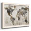 Carte antique - Toile tendue avec châssis rustique_48799-96290759-96290755