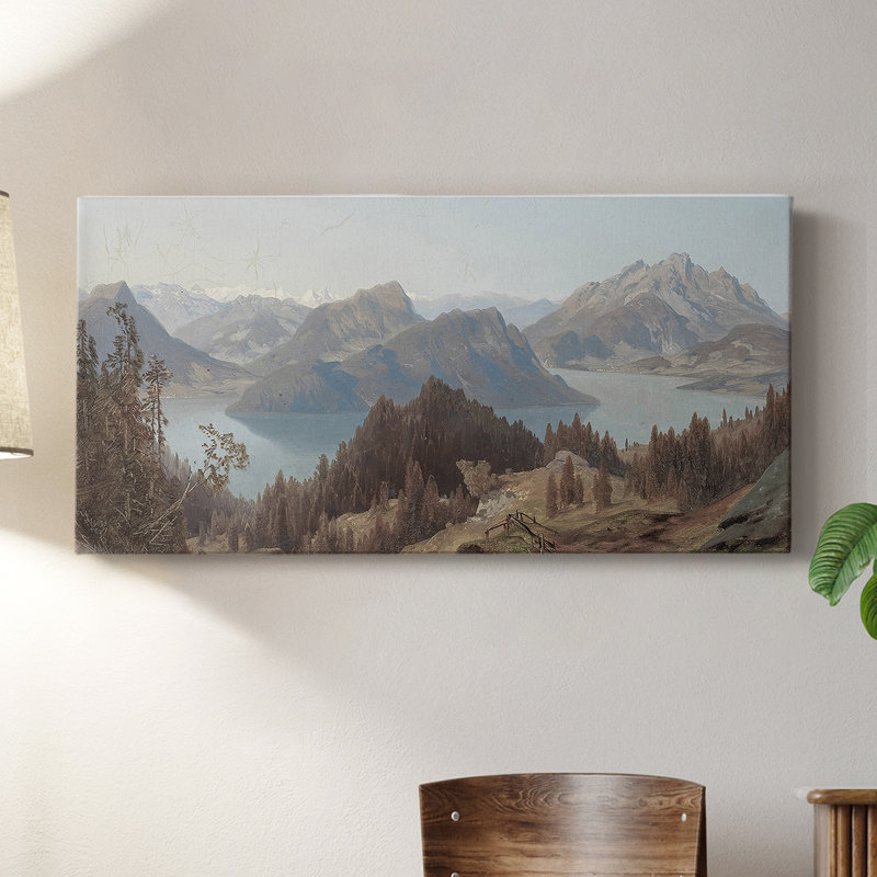 Série paysage - DCLXIV - Toile tendue avec châssis - Prêt à accrocher, H 24 po x l 48 po