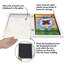 Cadre pour enfants 8,5 x 11 pouvant accueillir 100 œuvres - Cadre à chargement frontal pour table et mur-101041212