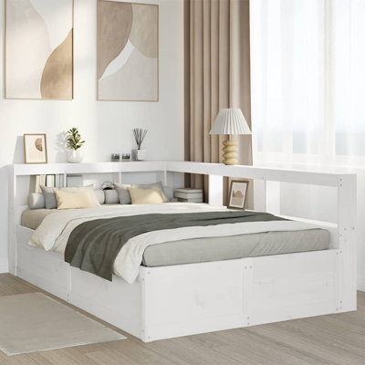 Solid Wood Storage Bed
