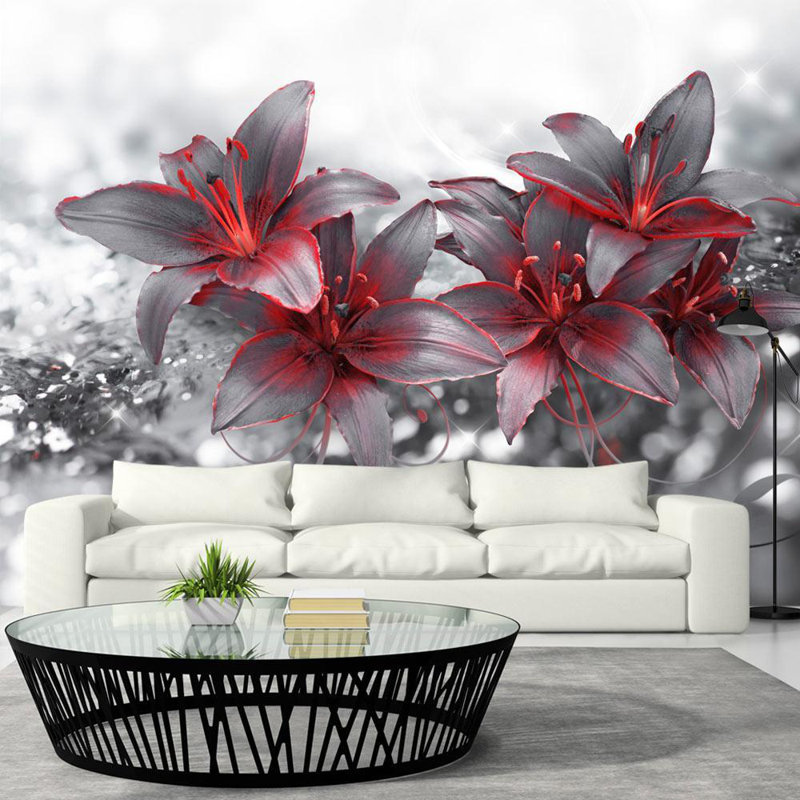 Floral Wall Mural, 68" L x 98" W