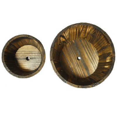 Monahan Wood Barrel Planter