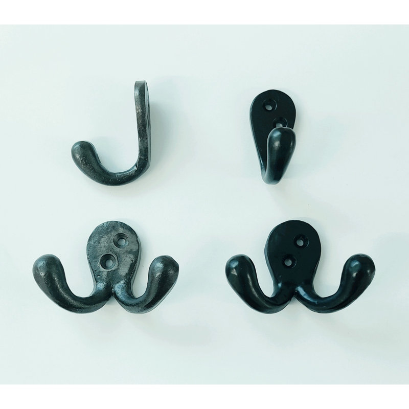 Iron Wall Wall Hook, Black