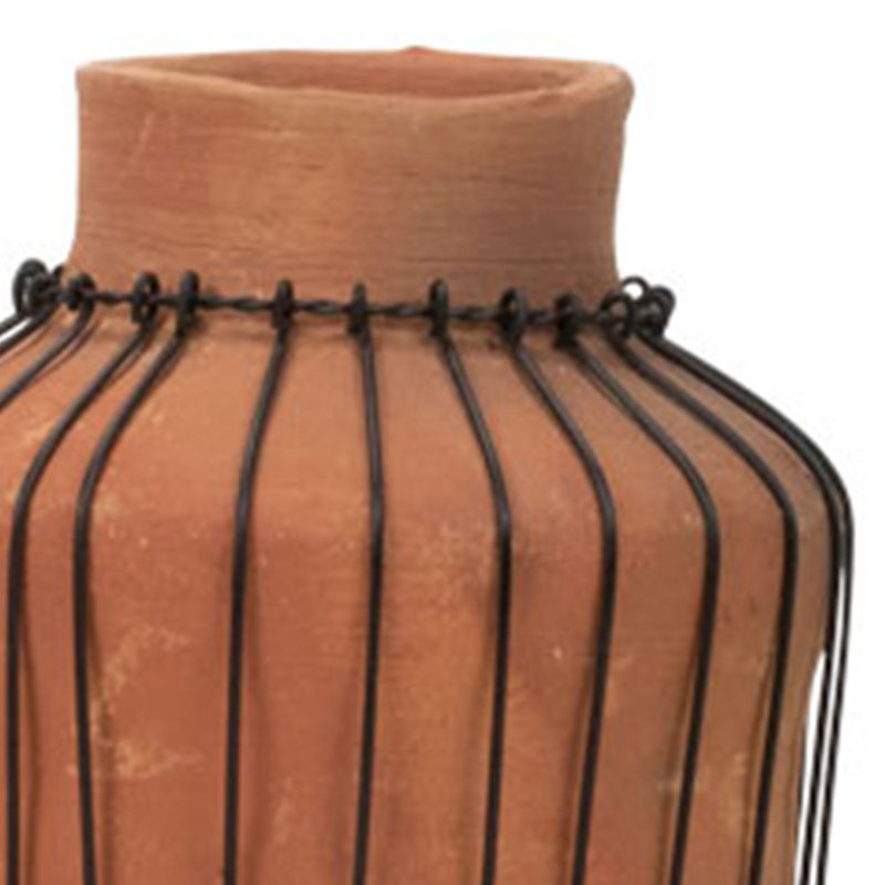 Ensemble de 3 vases de table en terre cuite 3 pièces Cecilia Brown