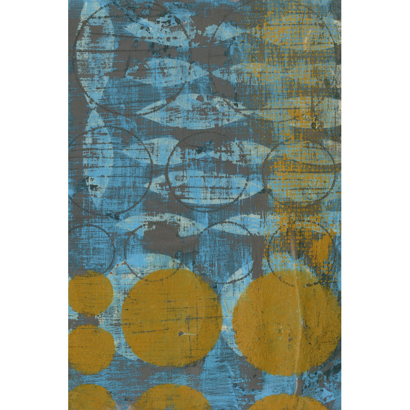 Textured Circles II by Jennifer Goldberger - Wrapped Canvas Art Prints, 122cm H x 81cm W