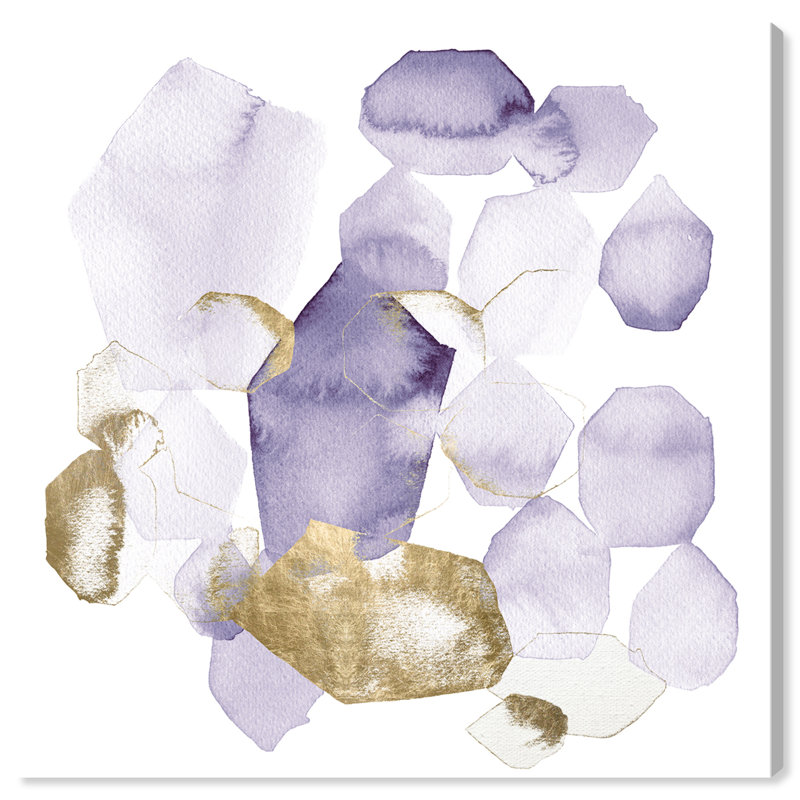 « améthyste bijou », art sur toile Kylan, H 36 po x l 36 po x P 1,5 po