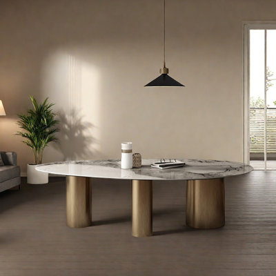 Table de style moderne avec lumière