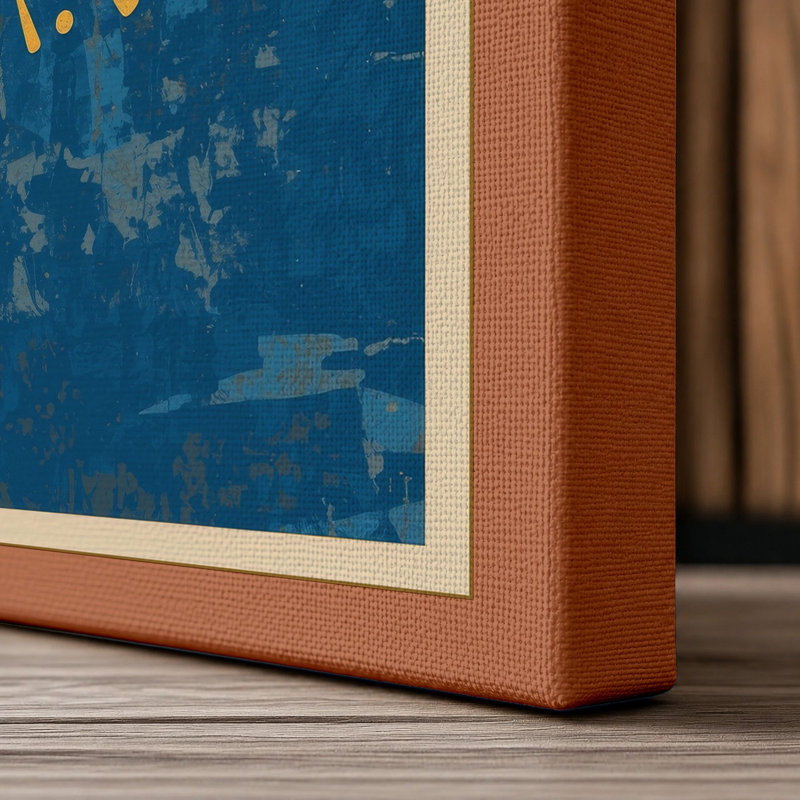 Golden Eye Mystical - Wrapped Canvas, 36x24 - 91.4 x 61.0 cm, Terracotta Border