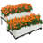 Set Of 4 Elevated Flower Vegetable Grow Planter Box