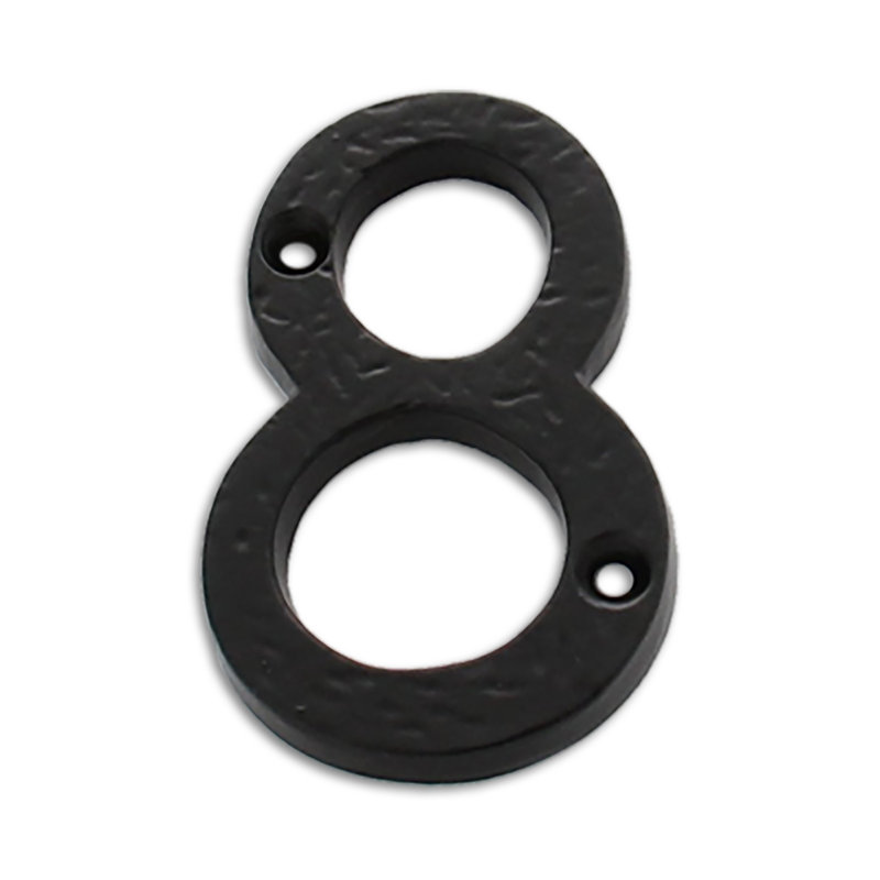 Numéro de maison 3 po, 4, Noir
