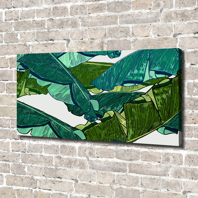 Banana Leaves - Wrapped Canvas Print