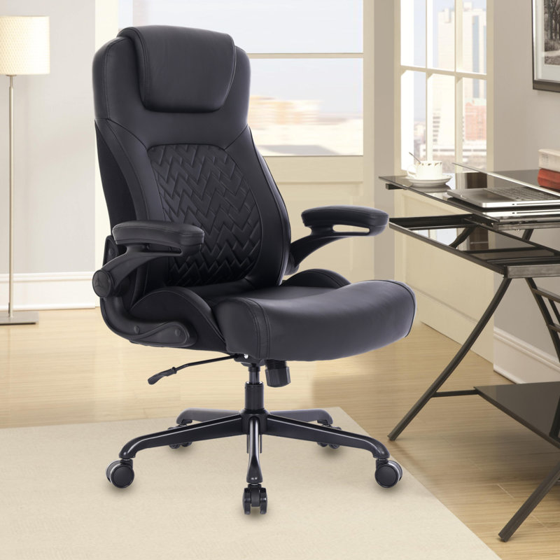 Lozhin Executive Chair with Headrest, Black