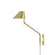 Pitch Single Light Dimmable Plug-in Swing Arm Sconce