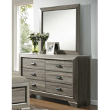 Aesir 59'' W 6 - Drawer Dresser with Mirror