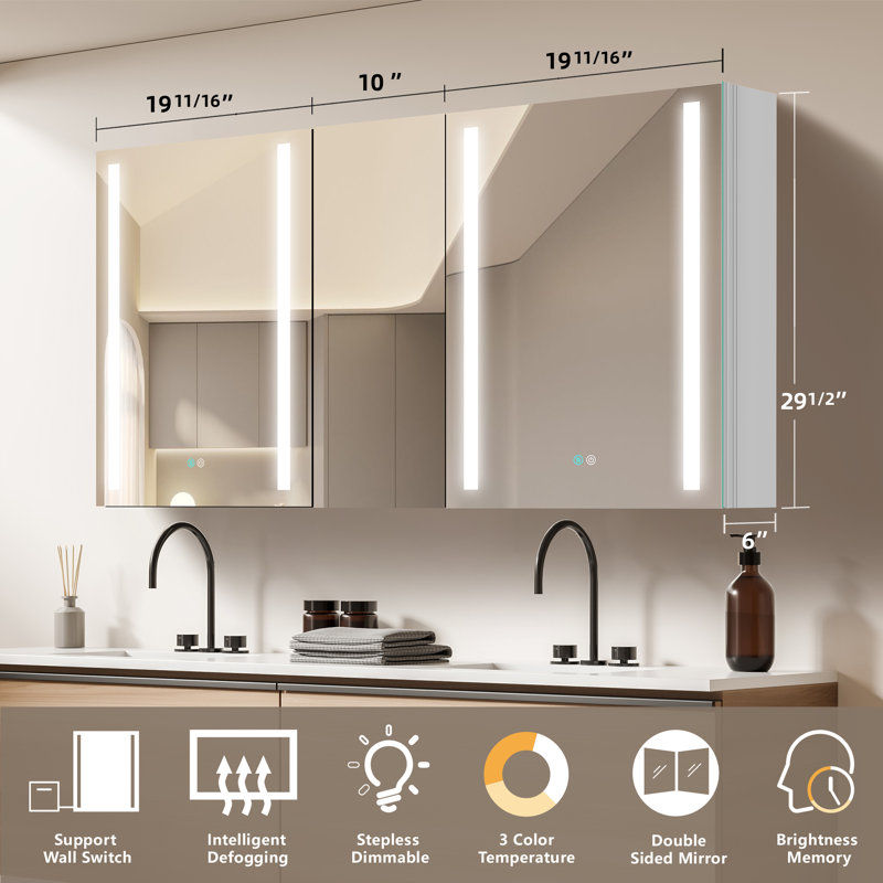 Miroir 50 po x 30 po Chandon, À gauche