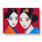 Portrait Of Two Geisha - Wrapped Canvas Print-225112809