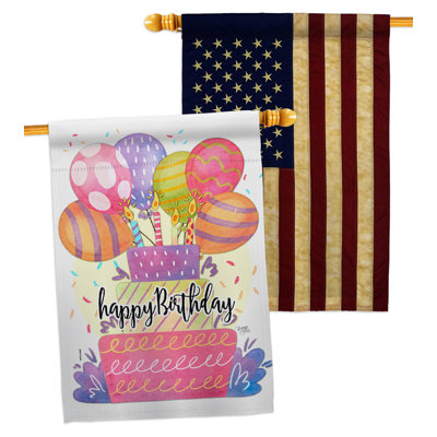 Drapeau de maison à 2 côtés en polyester 40 po x 28 po