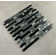 Random Sized Glass & Metal Linear Mosaic Wall Tile