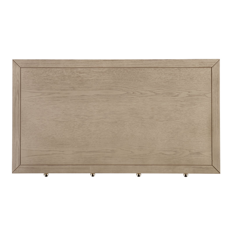 Nora Solid Wood Writing Desk, Light Oak