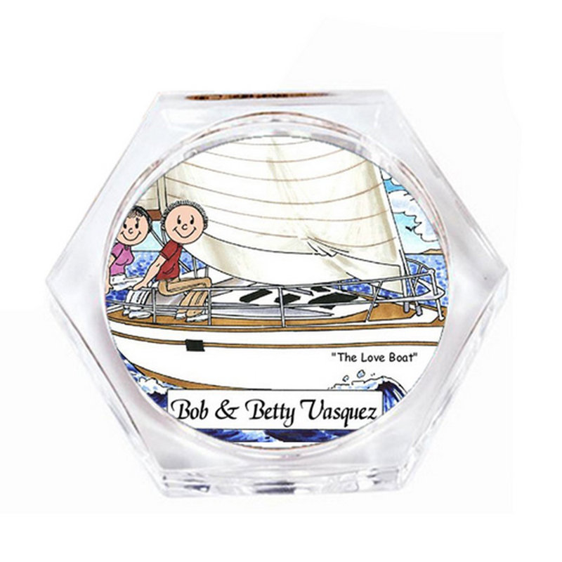 Ensemble de 4 sous-verres personnalisés, Oui