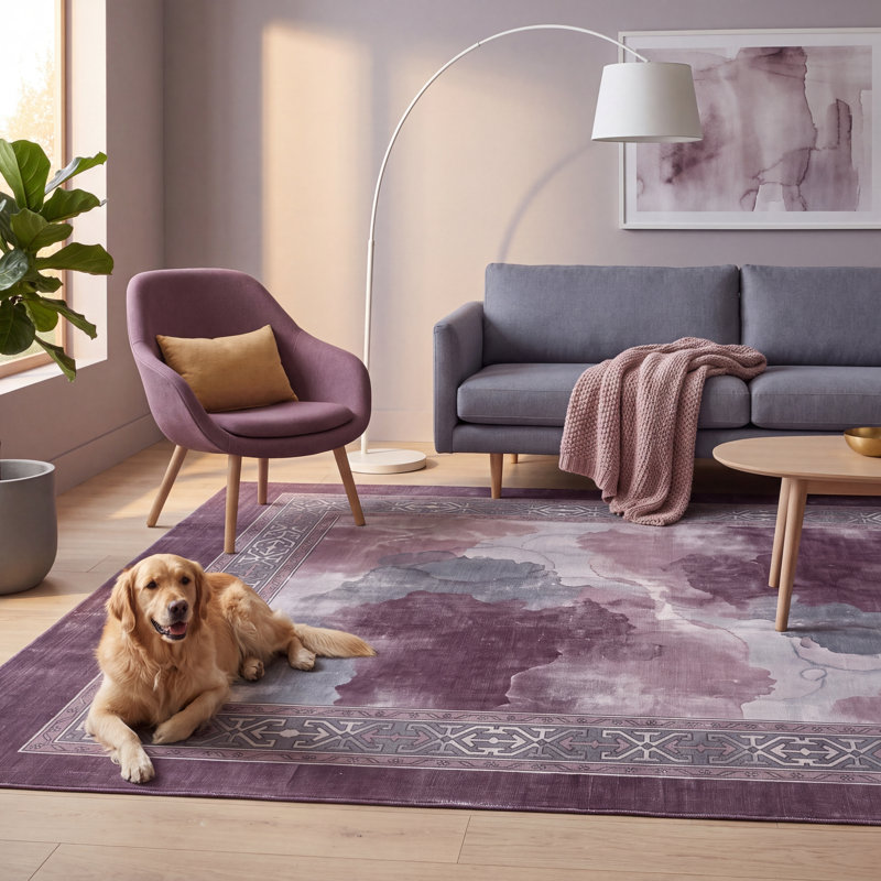 Tapis Creek2 moderne à l'aquarelle abstraite grise et blanche, lavable en machine, antidérapant, à poils courts, pour intérieur et extérieur, adapté aux animaux domestiques, idéal pour le salon, la chambre, la salle à manger, l'entrée, le corridor ou le bureau.
