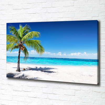 Tropical Beach - Wrapped Canvas Print