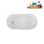 1460.5mm x 749.3mm Soaking Acrylic Bathtub-1030215472-1030215435