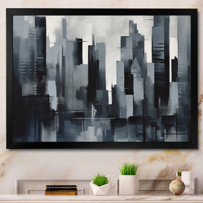 Kine " Grey And Black City In Simplicity I "