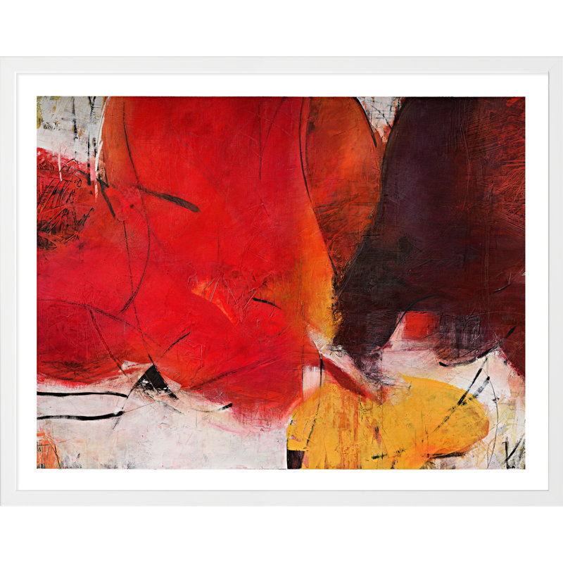 Allegro Painting by Ivo Stoyanov, White Wood, 30" H x 38" W x 1.25" D